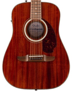 Fender California Deluxe Redondo Jr E Acoustic Electric Guitar Natural Mahogany