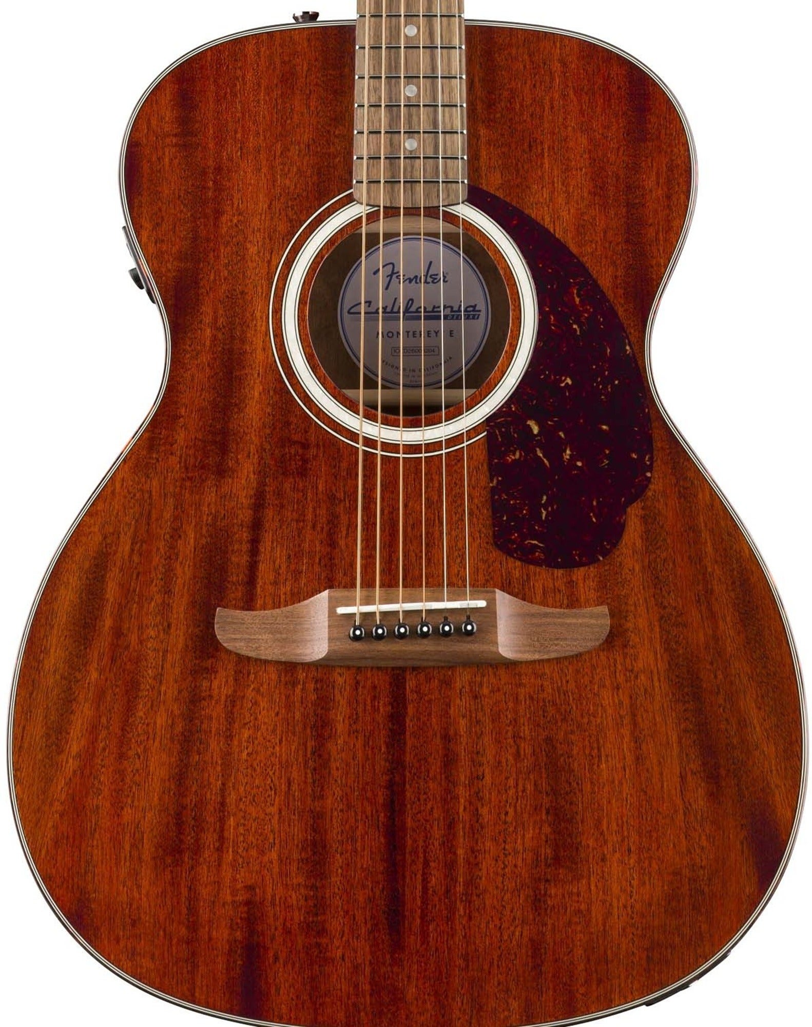 Fender California Deluxe Monterey E Acoustic Electric Folk Guitar