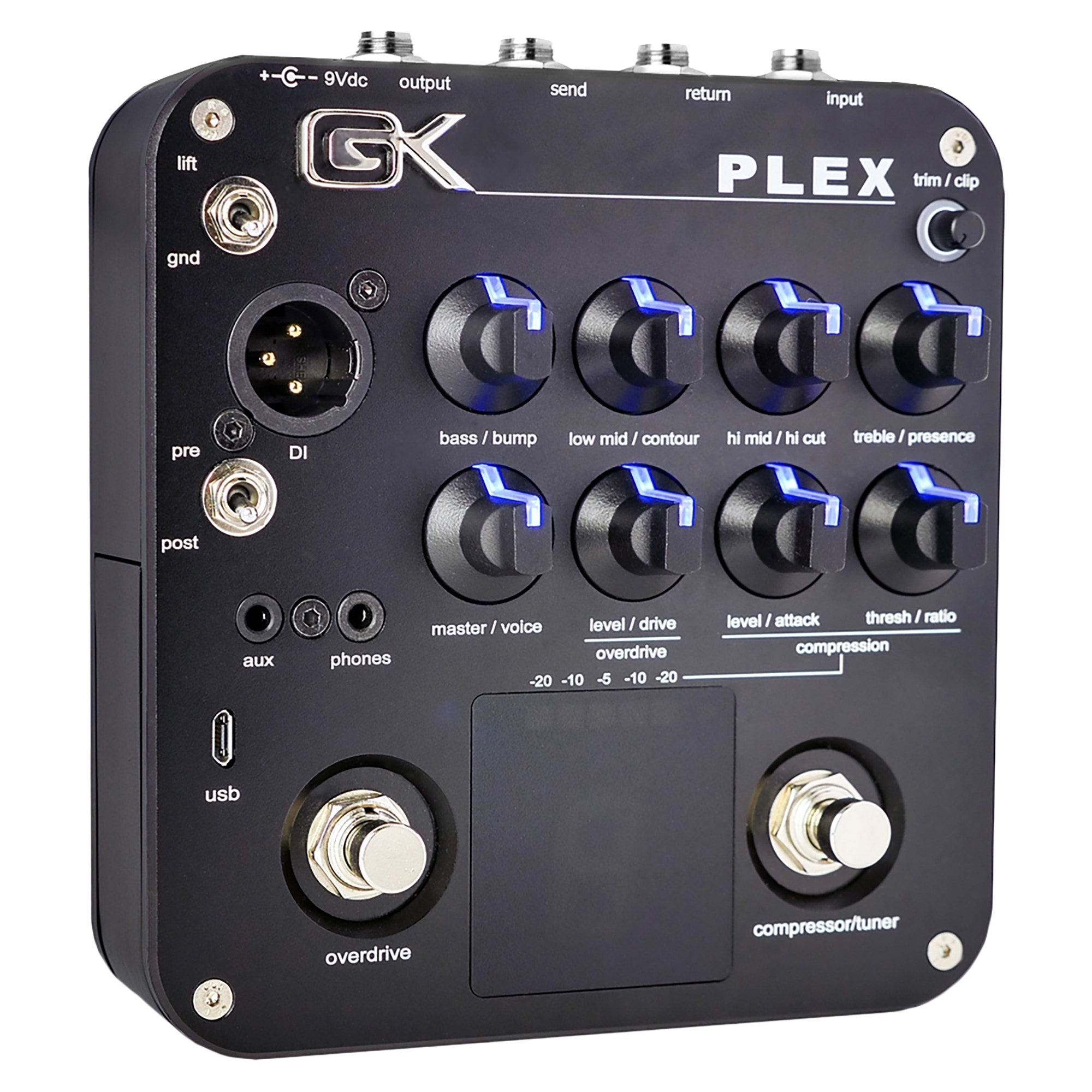Gallien-Krueger Plex Bass Preamp Pedal with USB