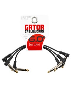Gator GCWC-FPC6-3PK Flat Patch Cables 6 Inch 3 Pak