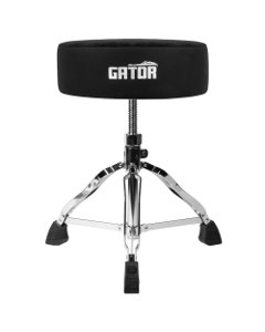 Gator Spindle Round Seat Drum Throne Black