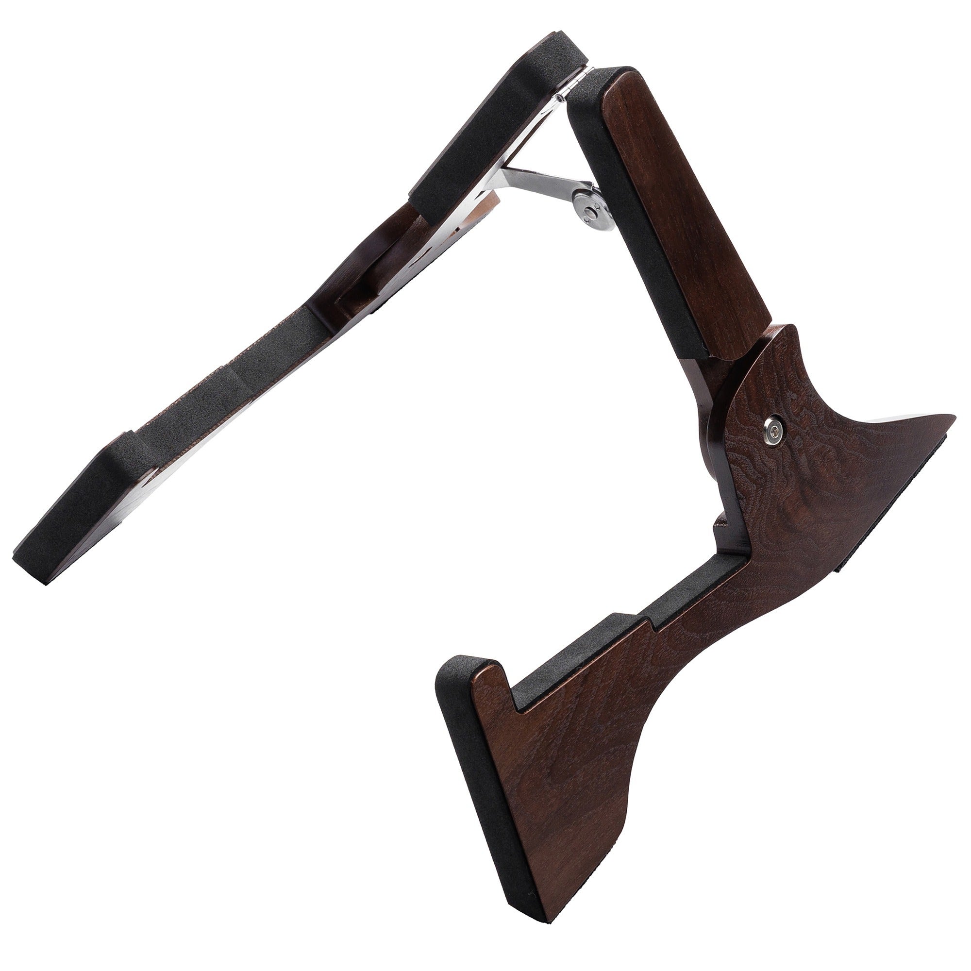 Gator Boomerang Foldable Wood Travel Guitar Stand Walnut