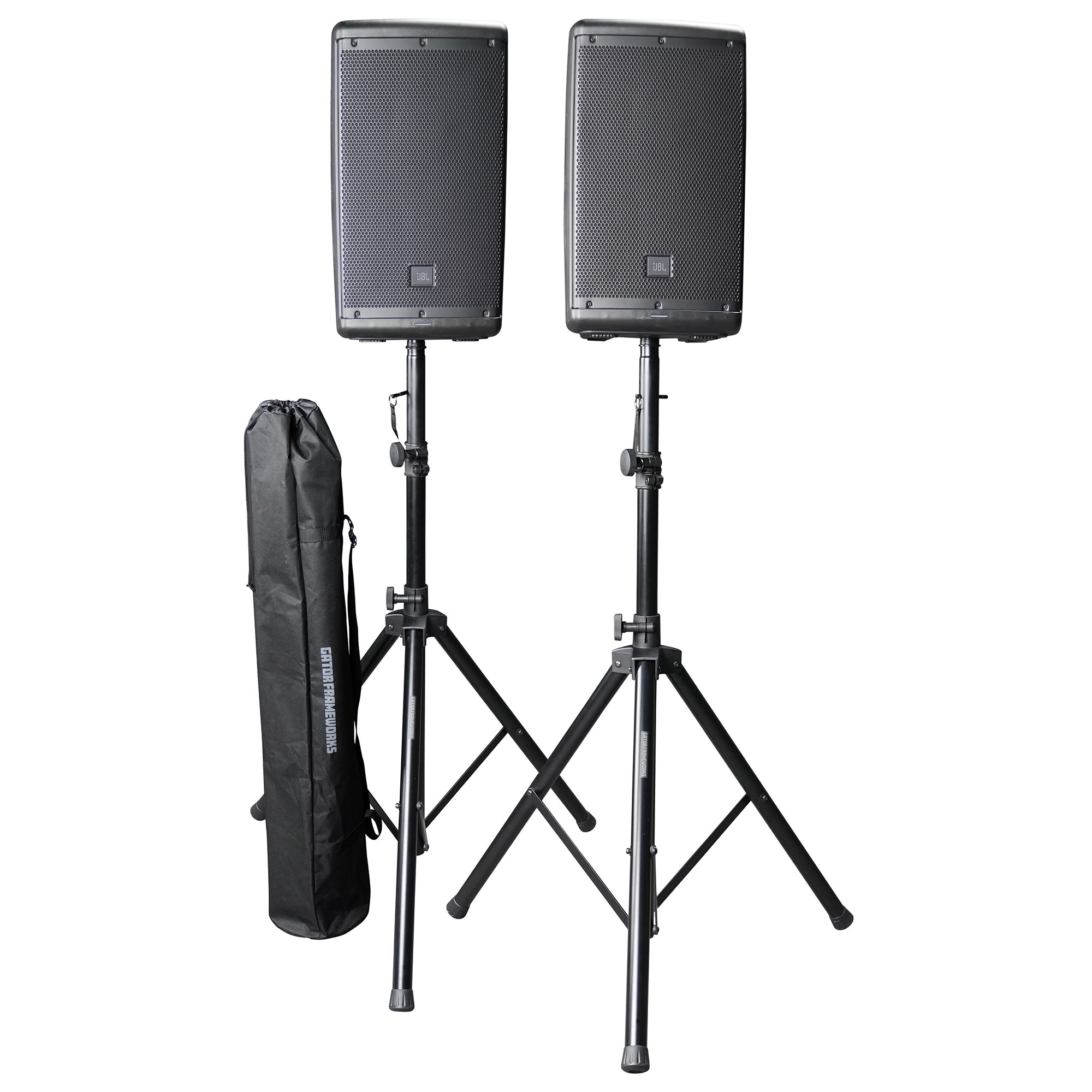 Gator RI-SPKRSTDSET-200-AL Speaker Stand Set with Bag