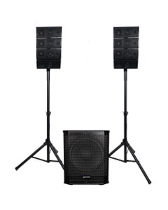 Gemini LRX448 Portable Line Array Speaker with Subwoofer