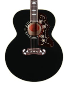 Gibson Elvis Presley SJ200 Jumbo Acoustic Electric Guitar, Ebony with Case