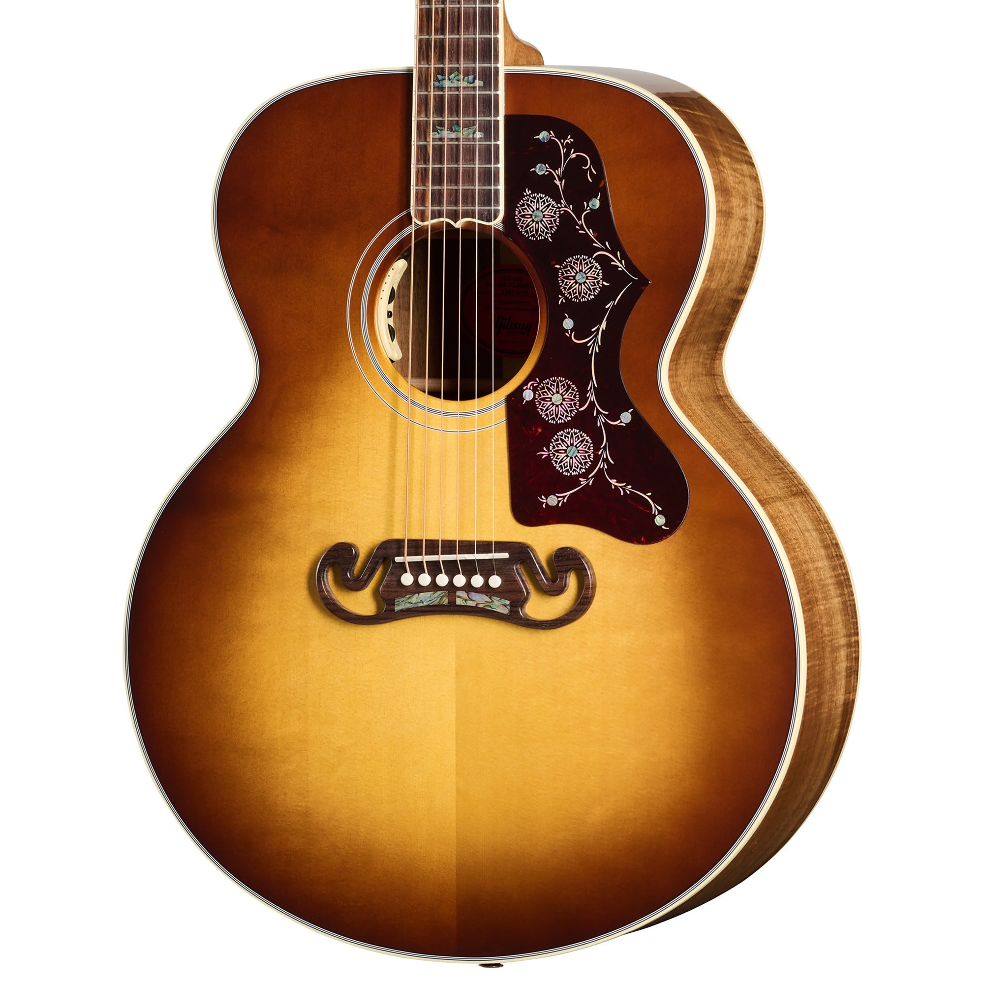 Gibson Custom SJ-200 Elegant Koa Acoustic Electric Guitar with Case