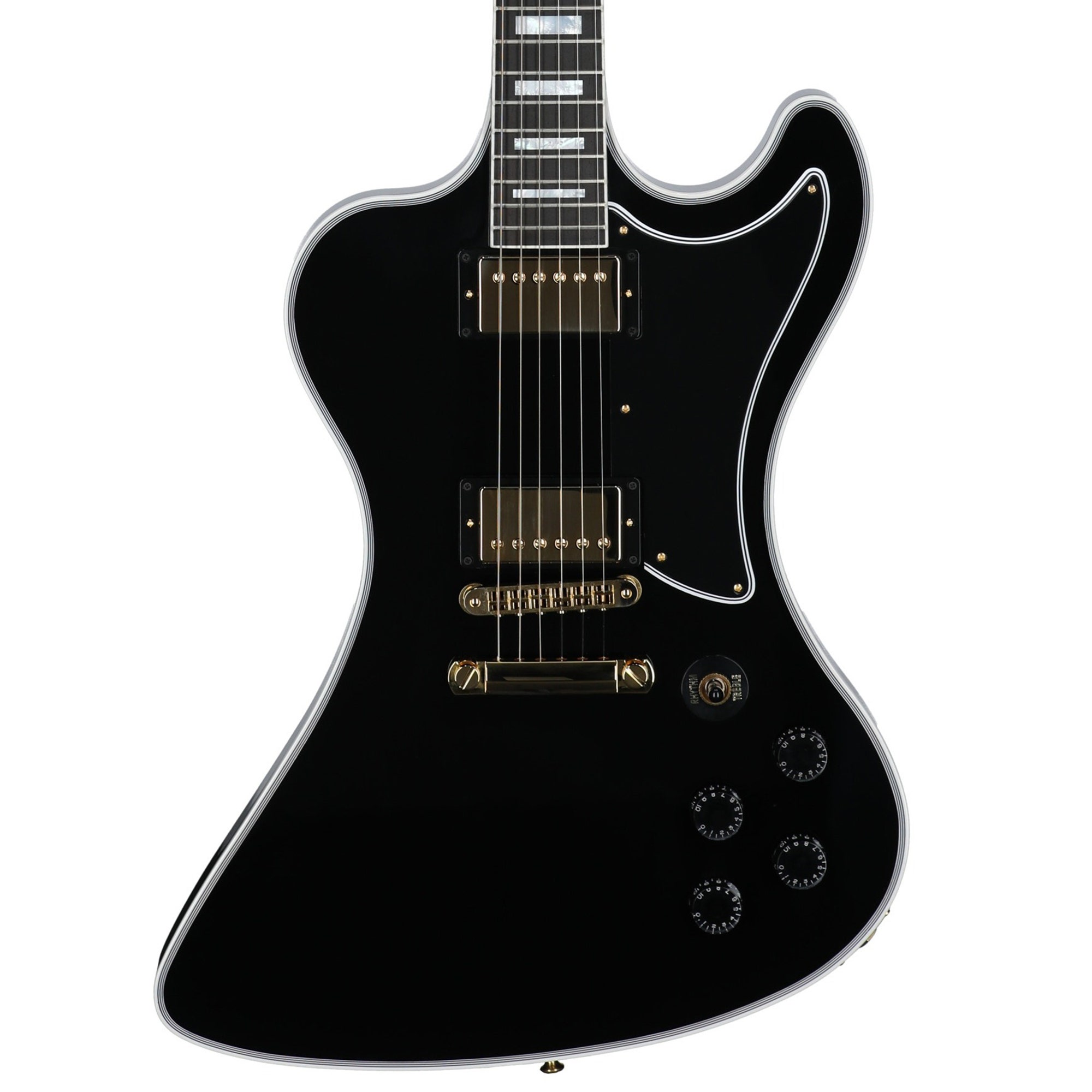 Gibson Custom Shop RD Custom Ebony Guitar with Case, Gold Hardware