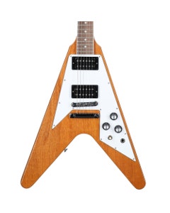 Gibson 70s Flying V Guitar, Antique Natural with Case