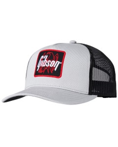 Gibson Firebird Patch Trucker Hat Gray Black
