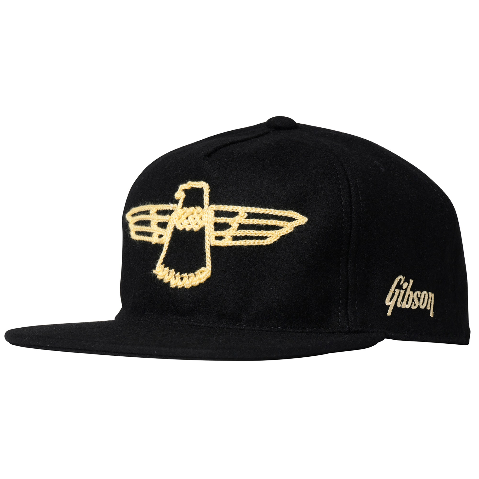 Gibson Thunderbird Wool Snapback Hat Charcoal