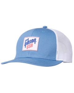 Gibson USA Trucker Hat Blue White