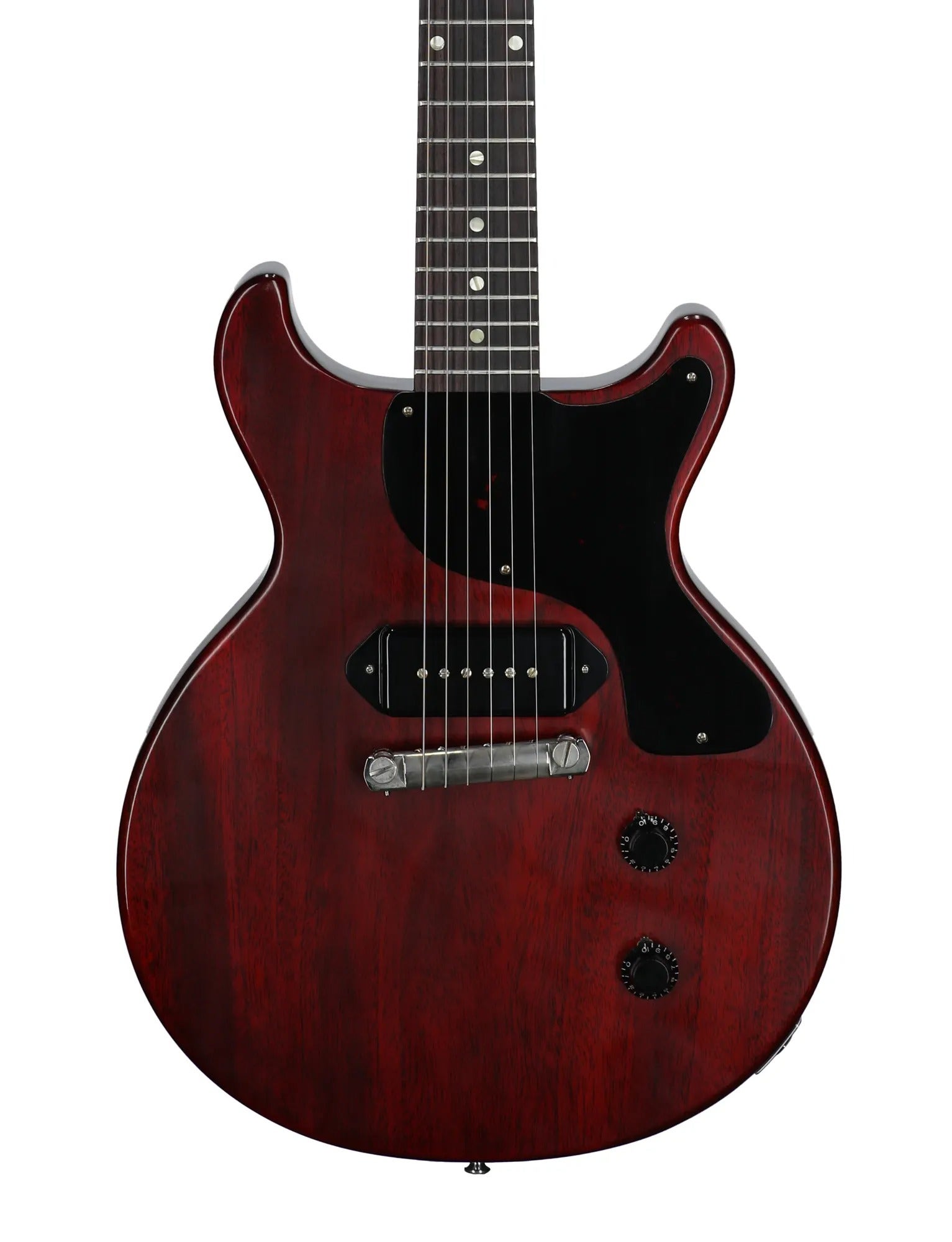 Gibson Custom Shop 1958 Les Paul Jr Reissue VOS Guitar with Case Cherry Red View 2