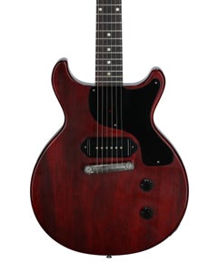 Gibson Custom Shop 1958 Les Paul Jr Reissue VOS Guitar with Case Cherry Red View 2
