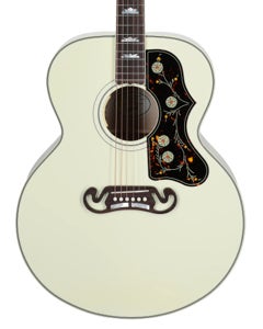 Gibson SJ-200 Standard Jumbo Acoustic Electric Guitar with Case Classic White