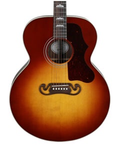 Gibson SJ200 Studio Rosewood Acoustic Electric Guitar with Case, Satin Rosewood Burst