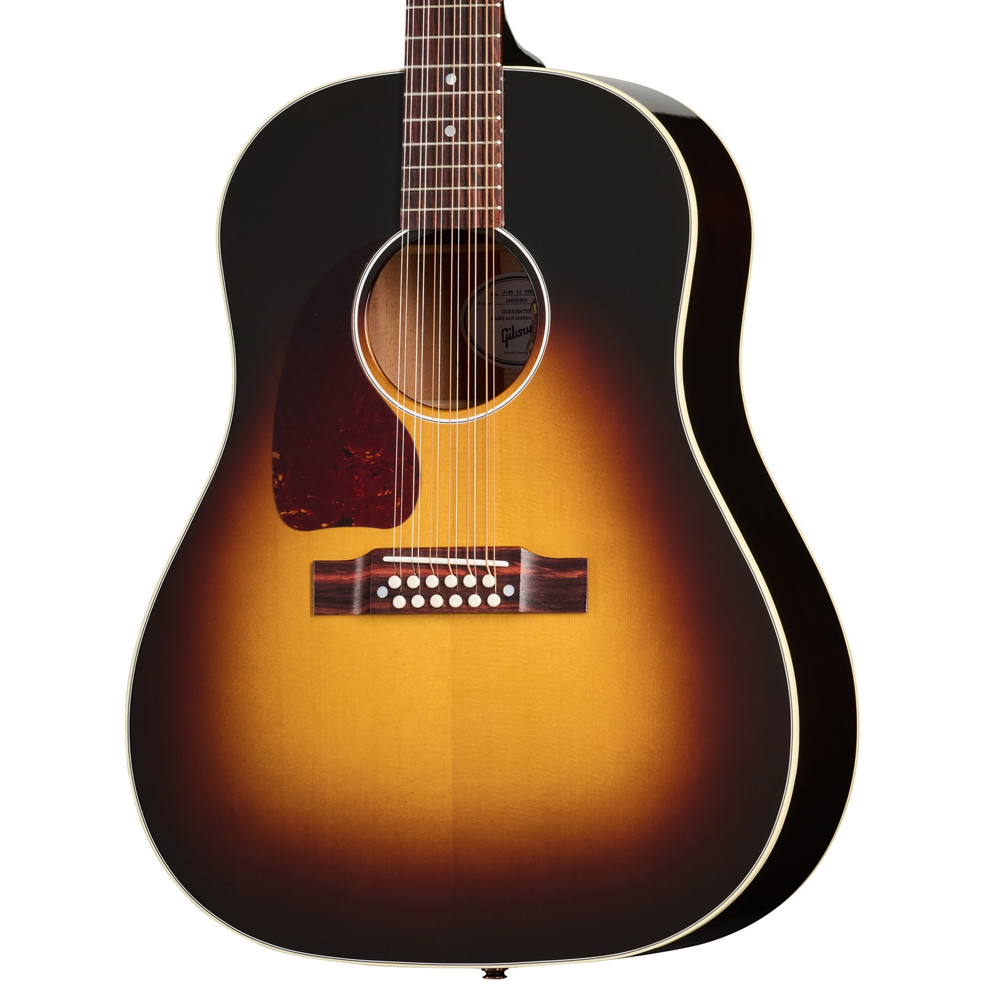 Gibson J-45 Standard Acoustic Electric 12-String Left-Handed Guitar with Case