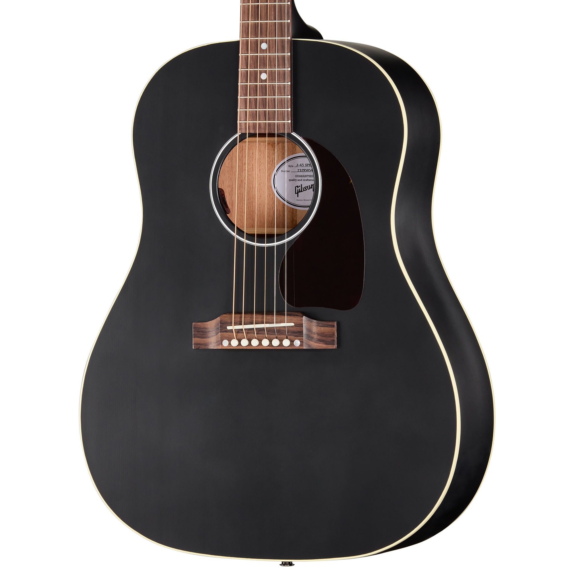 Gibson J-45 Special Satin Acoustic Electric Guitar with Bag Ebony