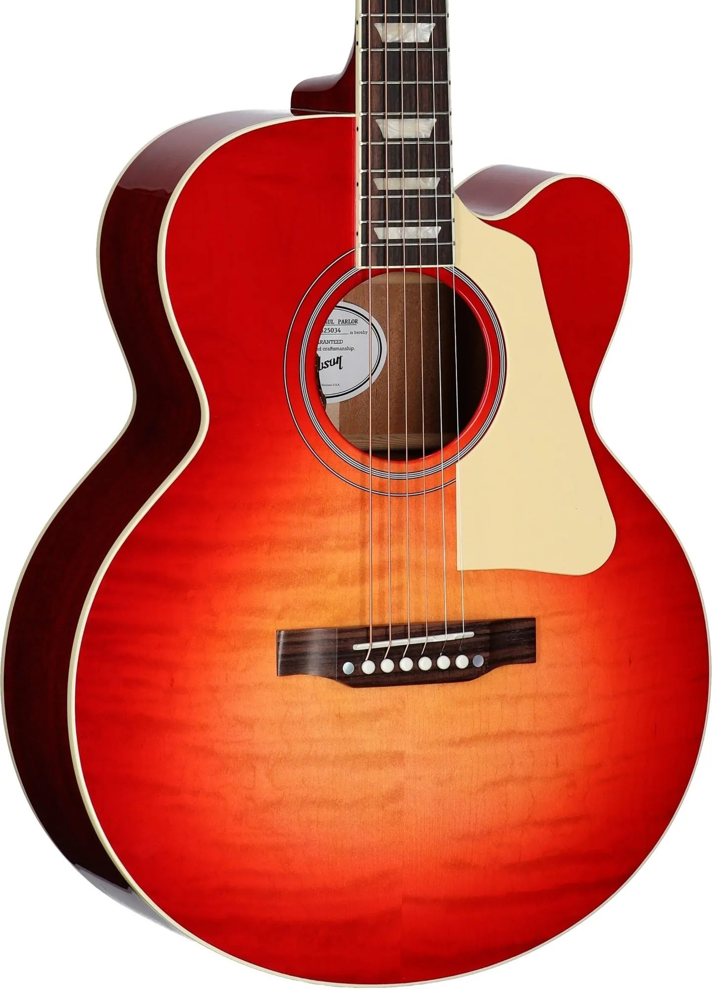 Gibson Les Paul Parlor Acoustic Electric Guitar with Case Vintage Cherry Sunburst