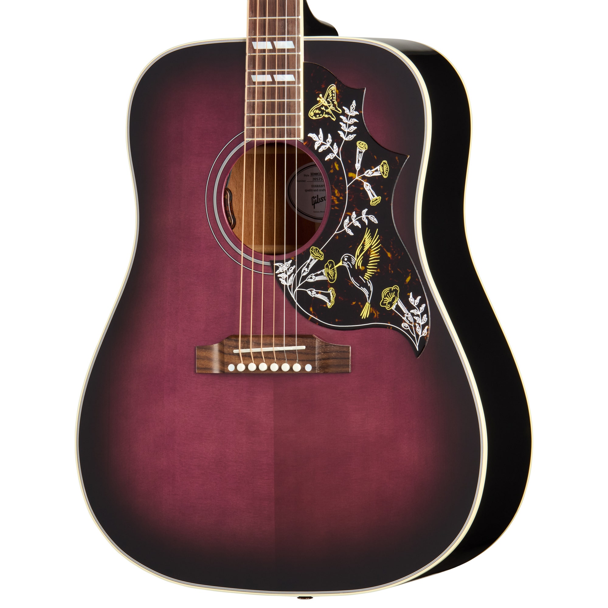 Gibson Hummingbird Standard Acoustic Electric Guitar with Case Purple Burst