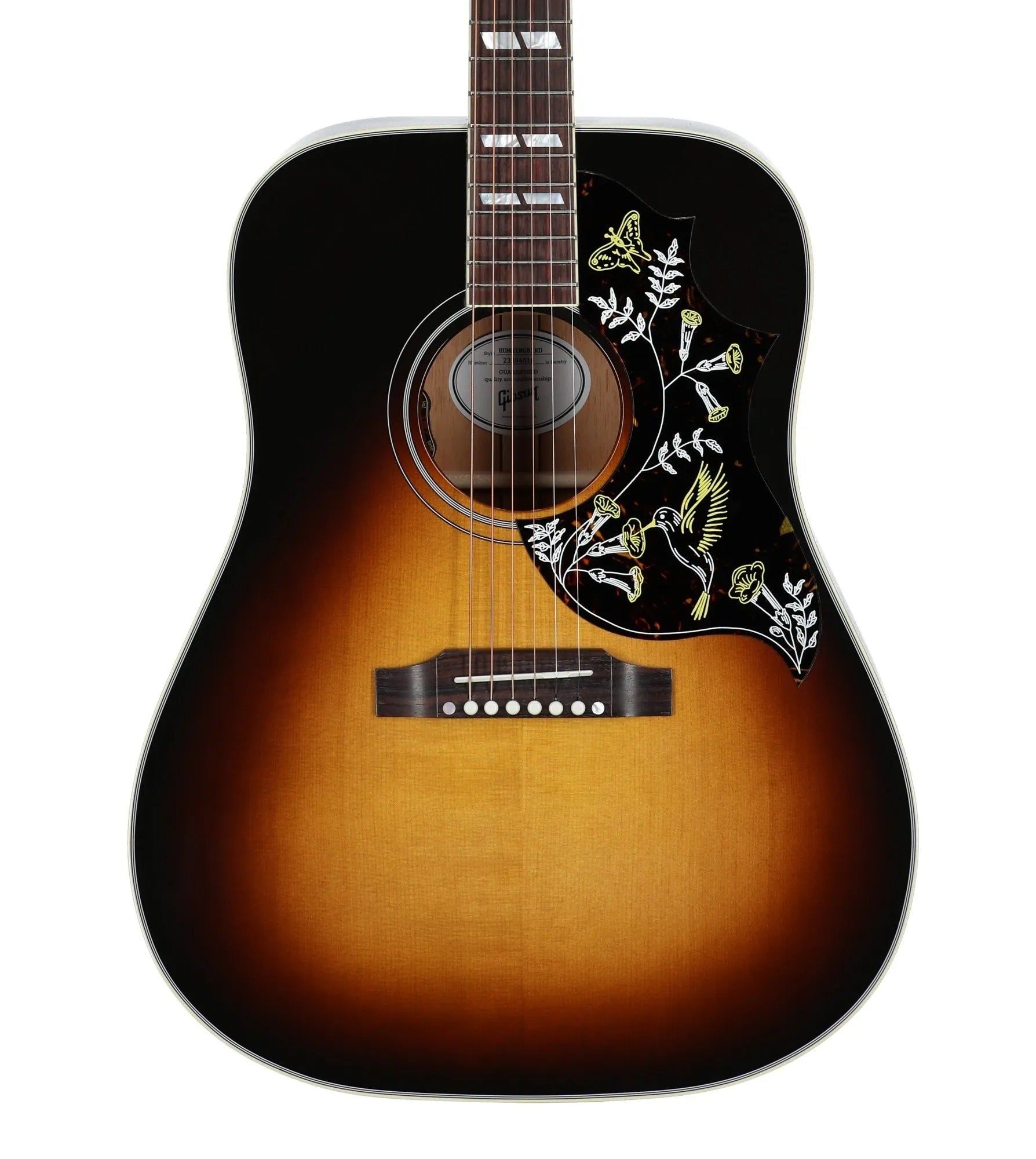 Gibson Hummingbird Stand Acoustic Electric Guitar with Case Vintage Sunburst View 2