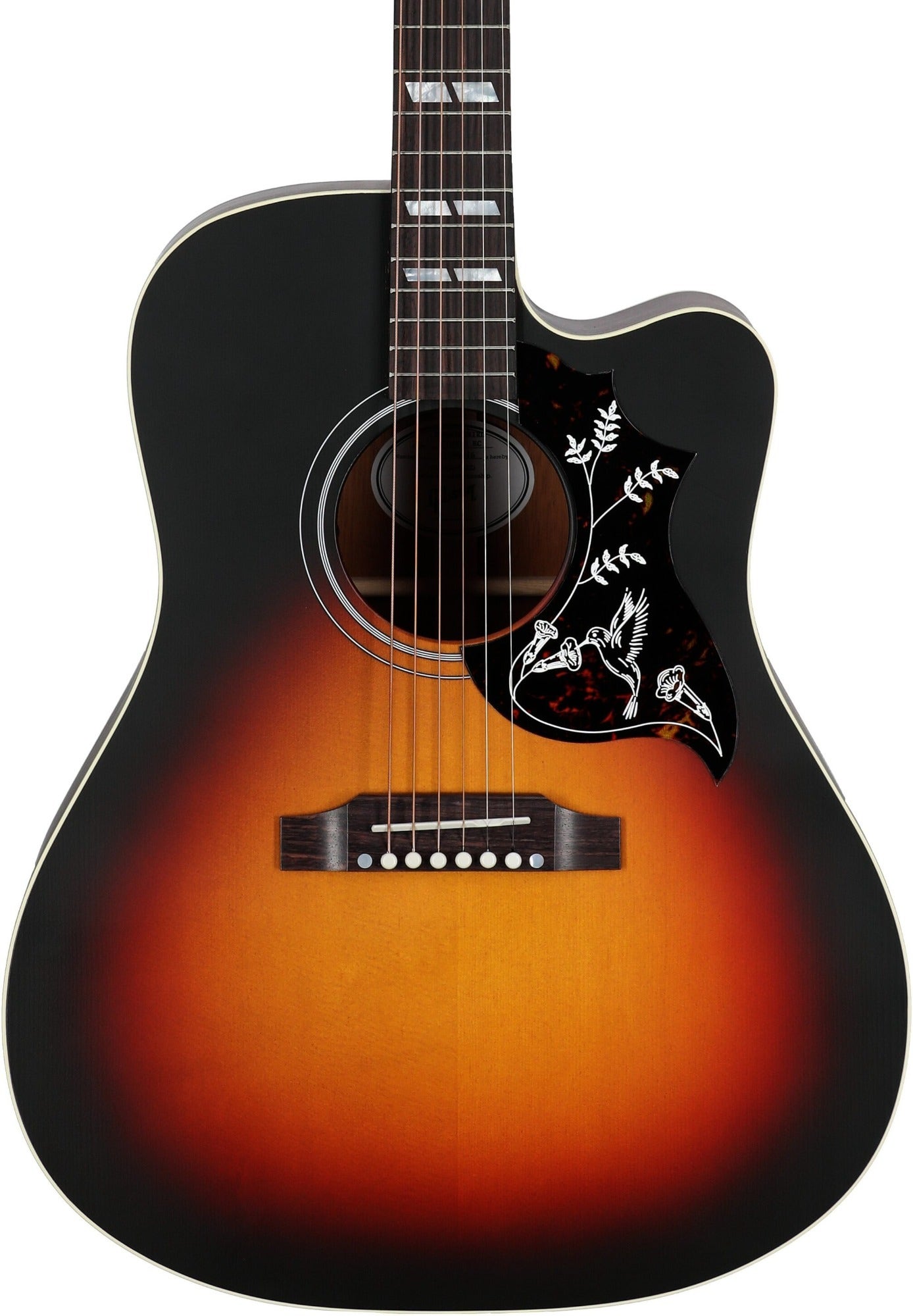 Gibson Hummingbird Studio Acoustic Electric Guitar with Case, Tri-Burst