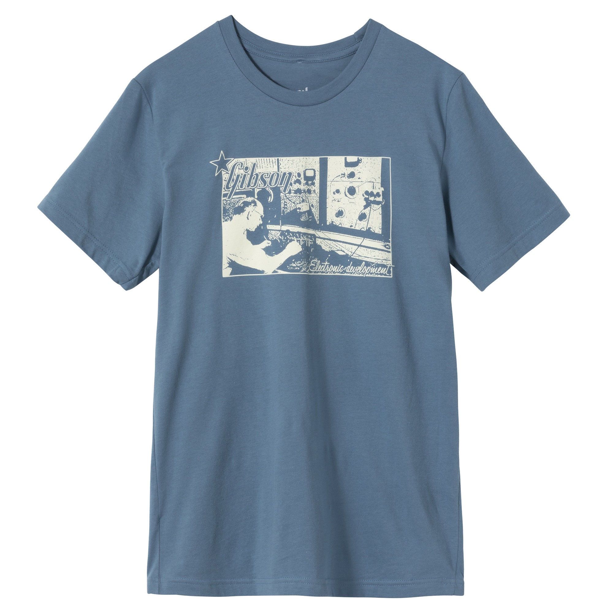 Gibson Electronic Development Tee, Vintage Blue Small
