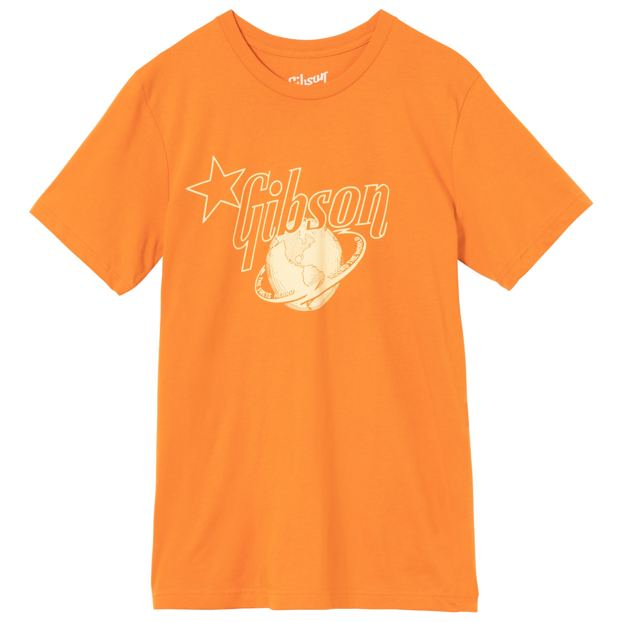 Gibson Frets Heard Round the World Tee Orange