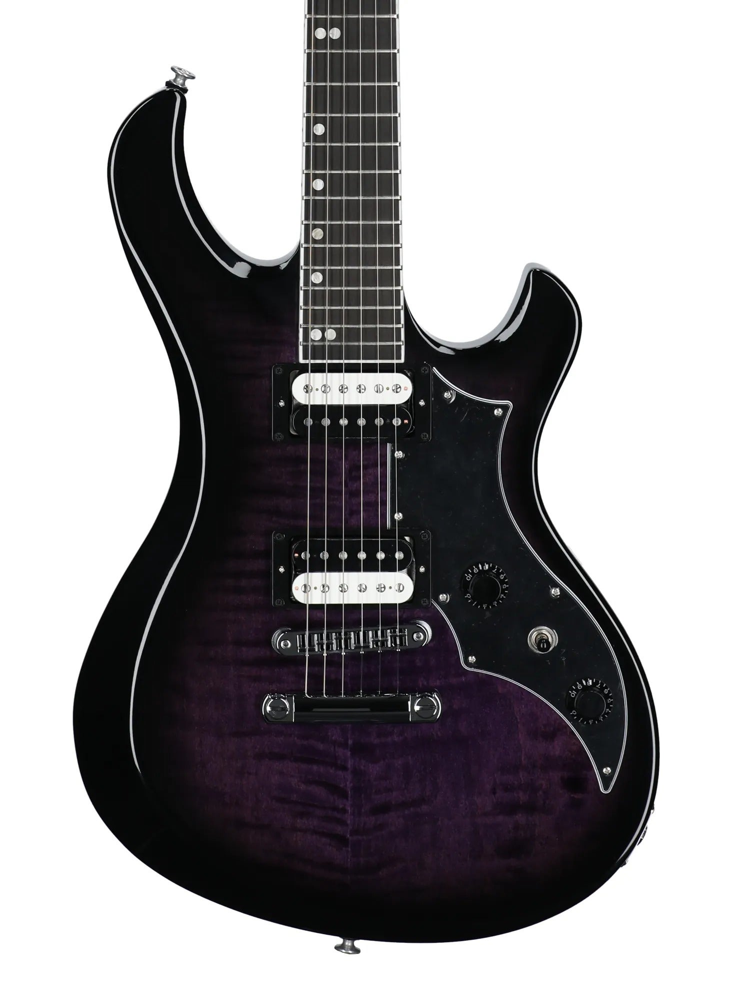 Gibson Victory Figured Top Guitar with Case Dark Purple Burst View 2