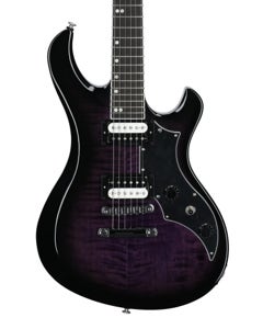 Gibson Victory Figured Top Guitar with Case Dark Purple Burst View 2