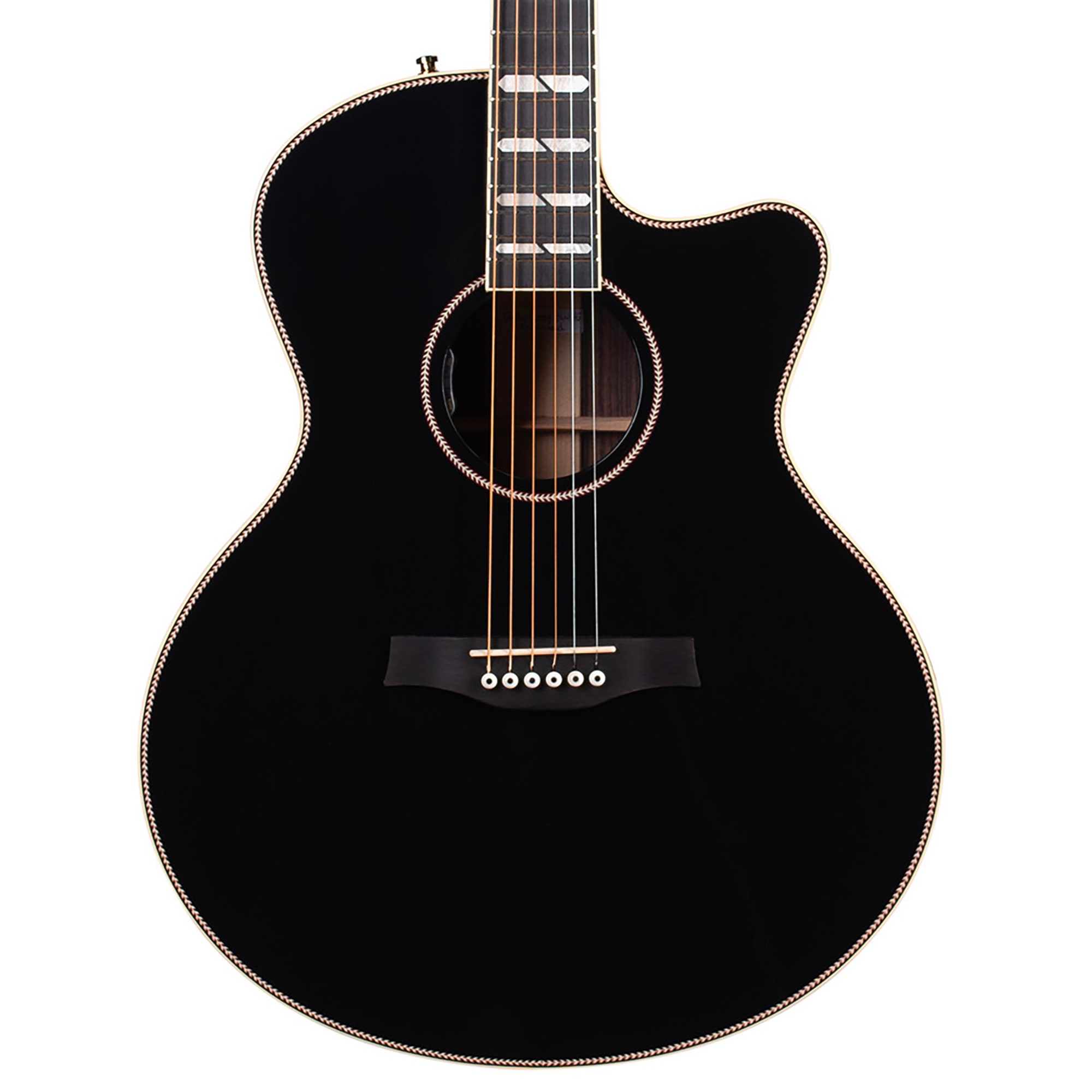 Godin Connaisseur MJ Blk RW Acoustic Electric Guitar with Bag