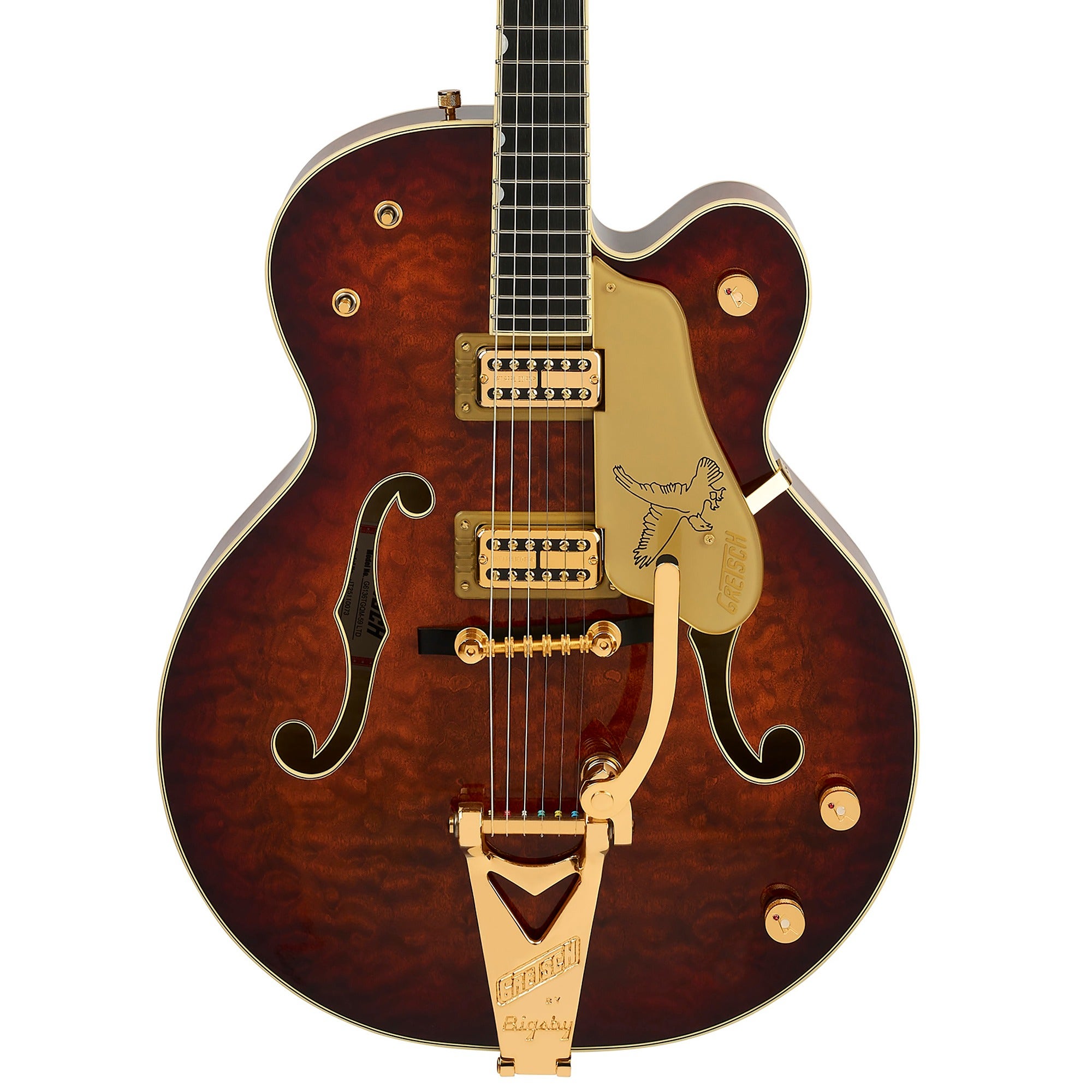 Gretsch LE G6136TGQM-59 Quilted Classic Falcon Guitar with Bigsby and Case