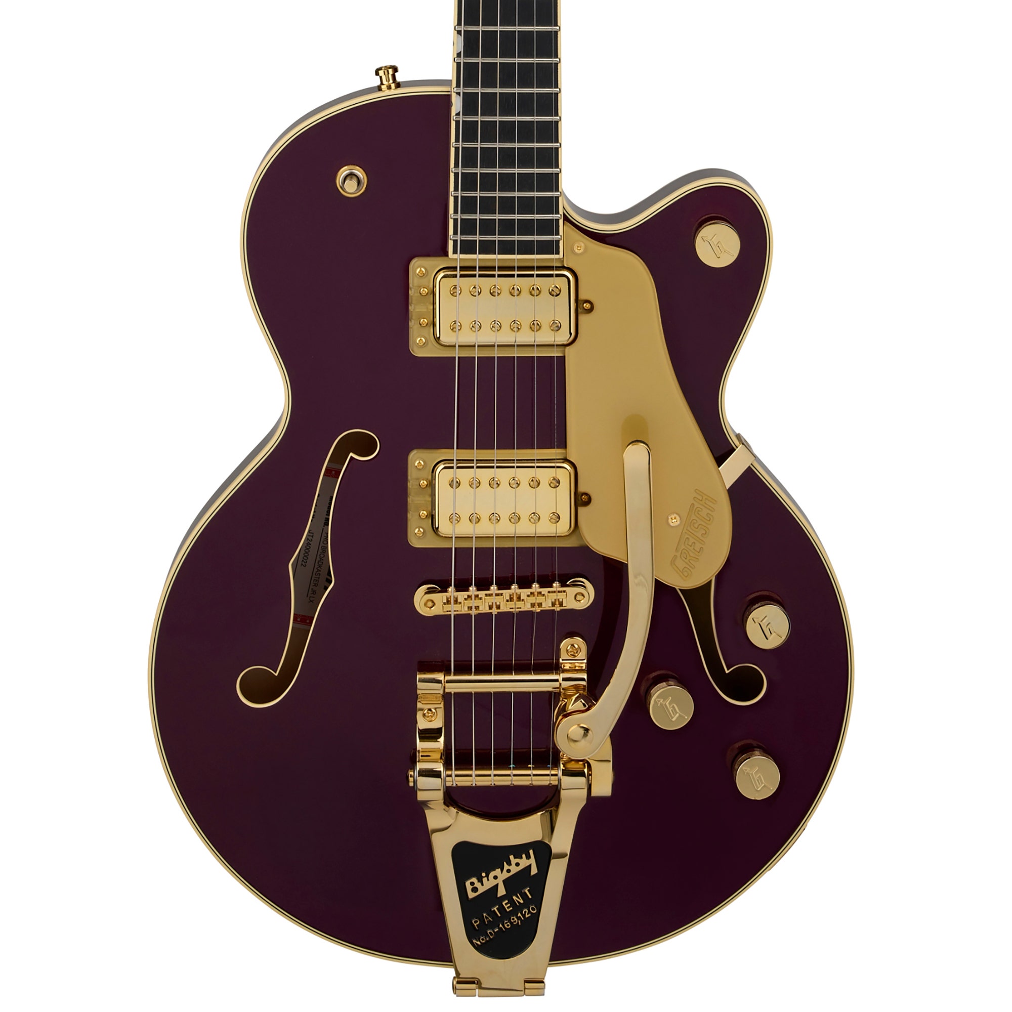 Gretsch Broadkaster Jr LX Center Block Guitar Bigsby Blackberry