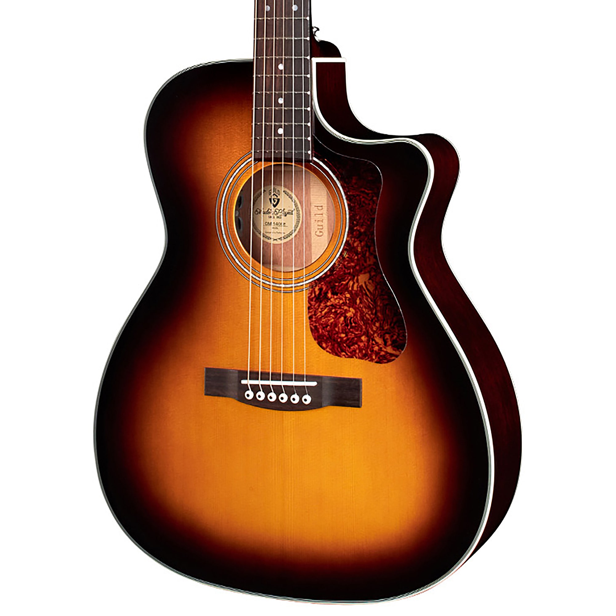 Guild OM 140CE Orchestral Acoustic Elecric Guitar Antique Burst