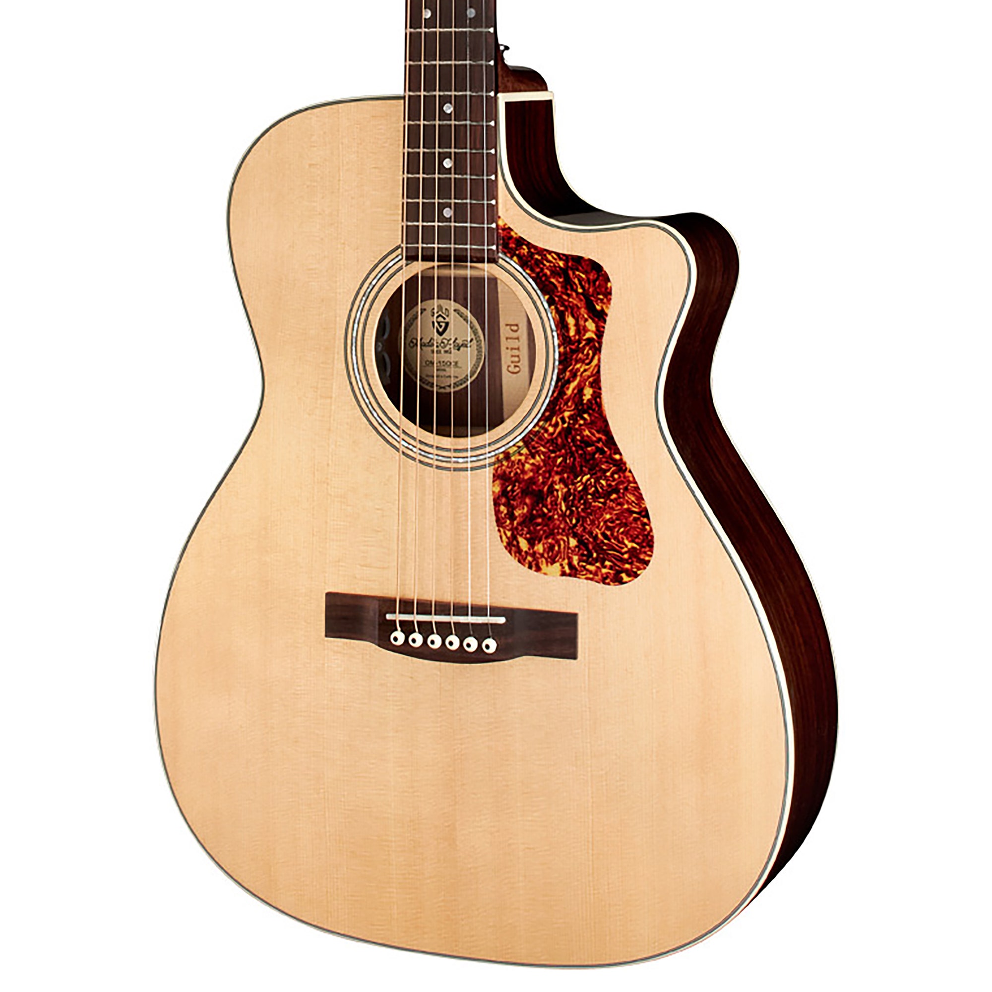 Guild OM 150CE Orchestral Acoustic Electric Guitar Natural