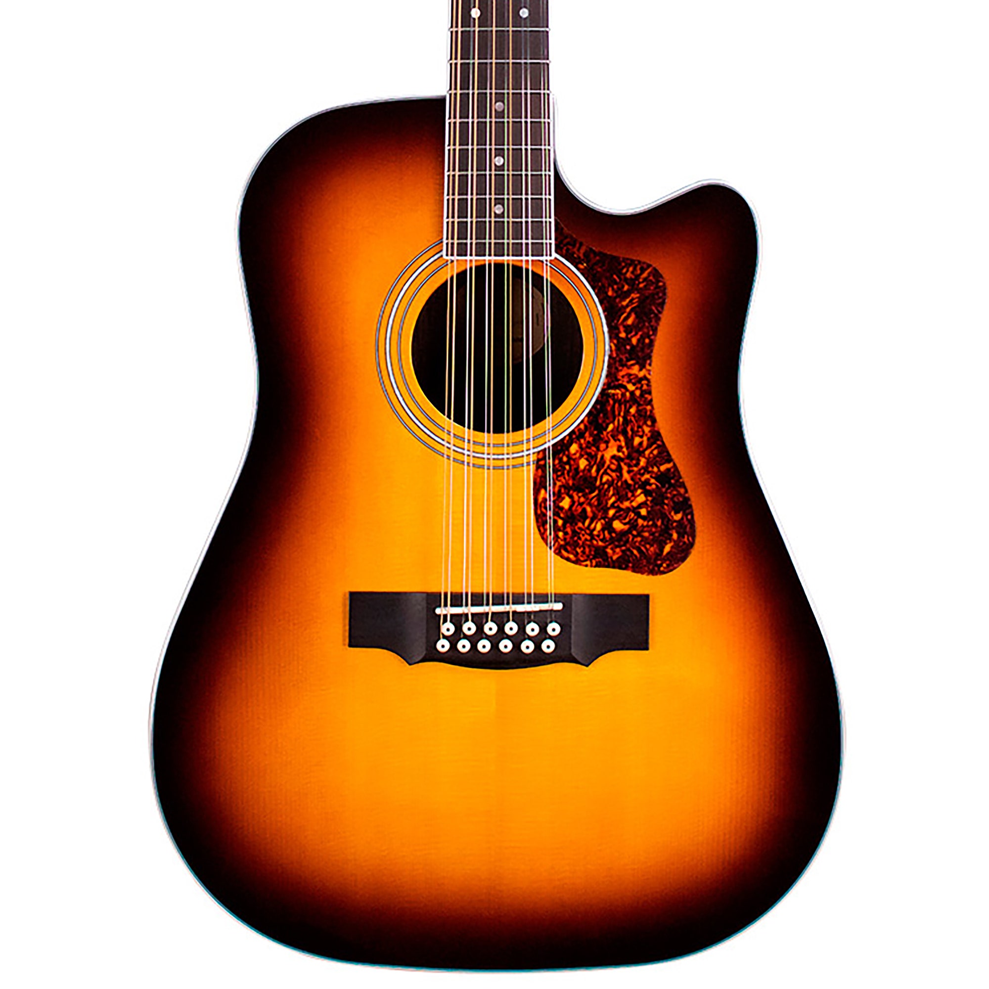 Guild D 2612CE 12-String Acoustic Electric Guitar Antique Burst