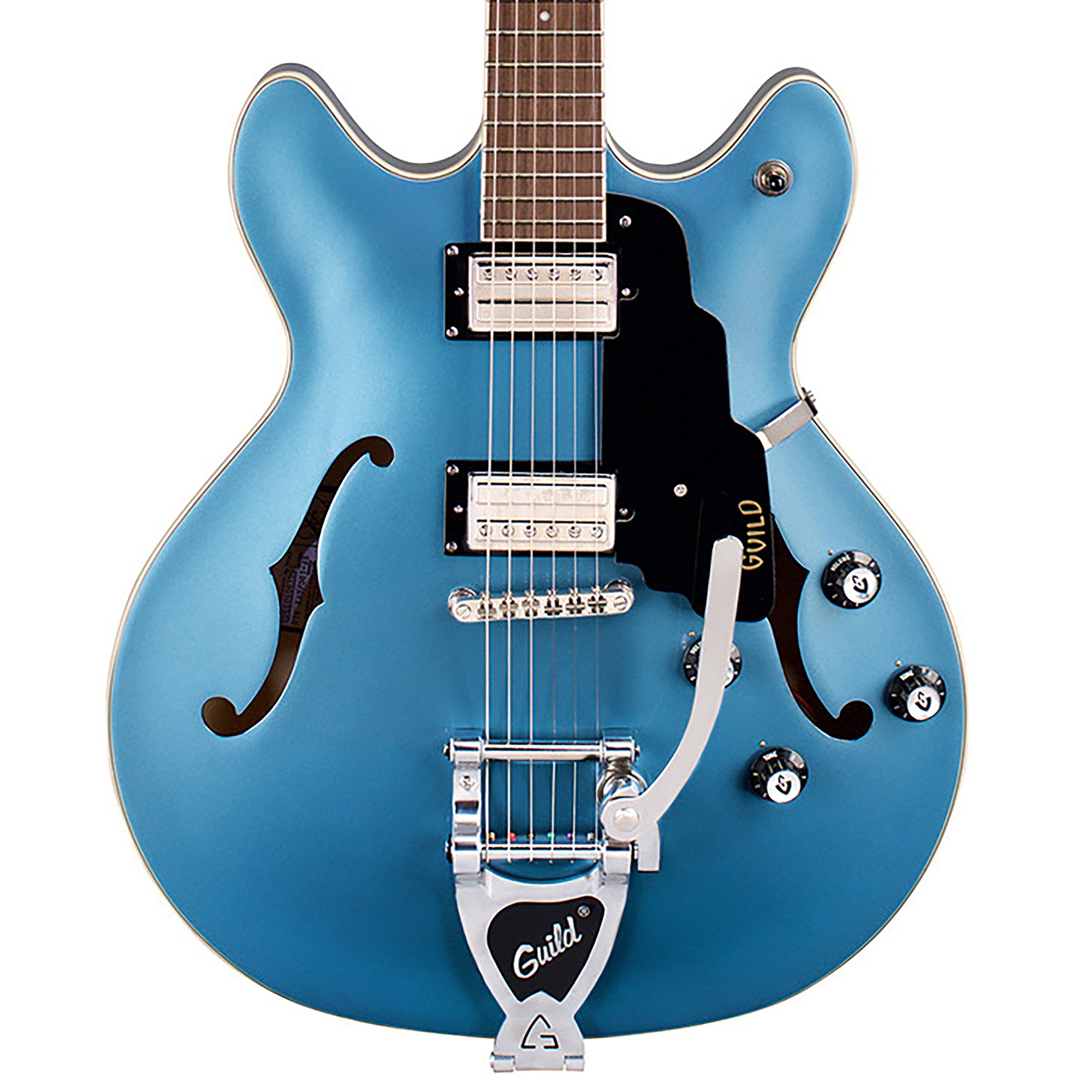 Guild Starfire Double Cut Semi Hollow Guitar Pelham Blue