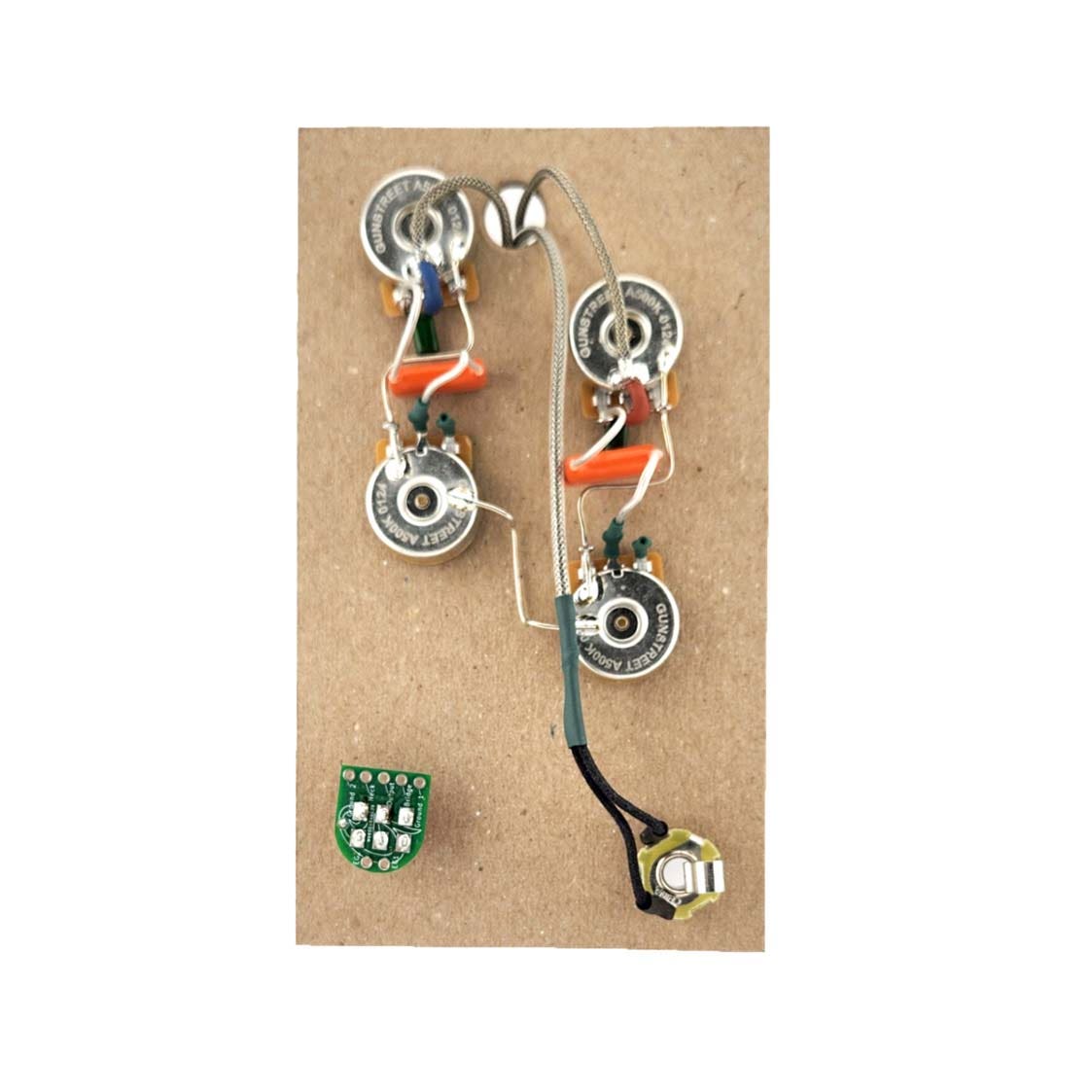 Gunstreet Treble Bleed Les Paul Wiring Harness Long Shaft Version