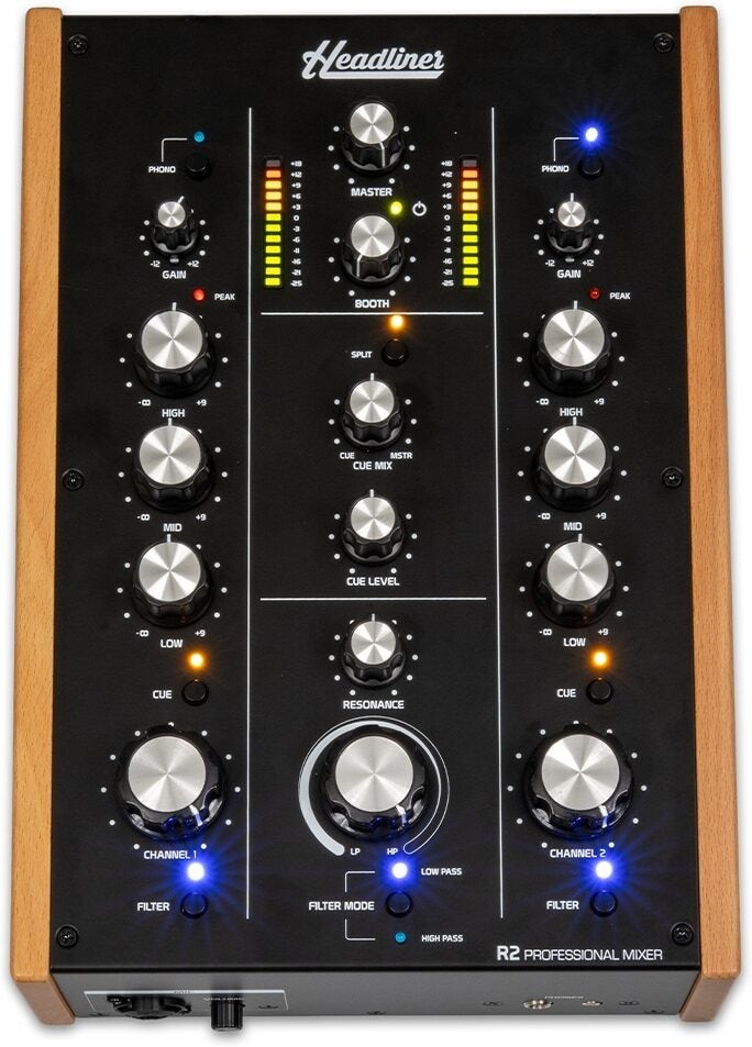 Headliner R2 2-Channel Rotary DJ Mixer