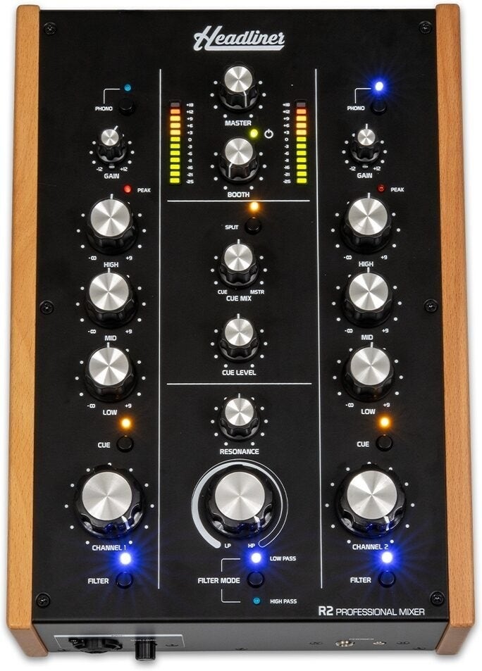 Headliner R2 2-Channel Rotary DJ Mixer