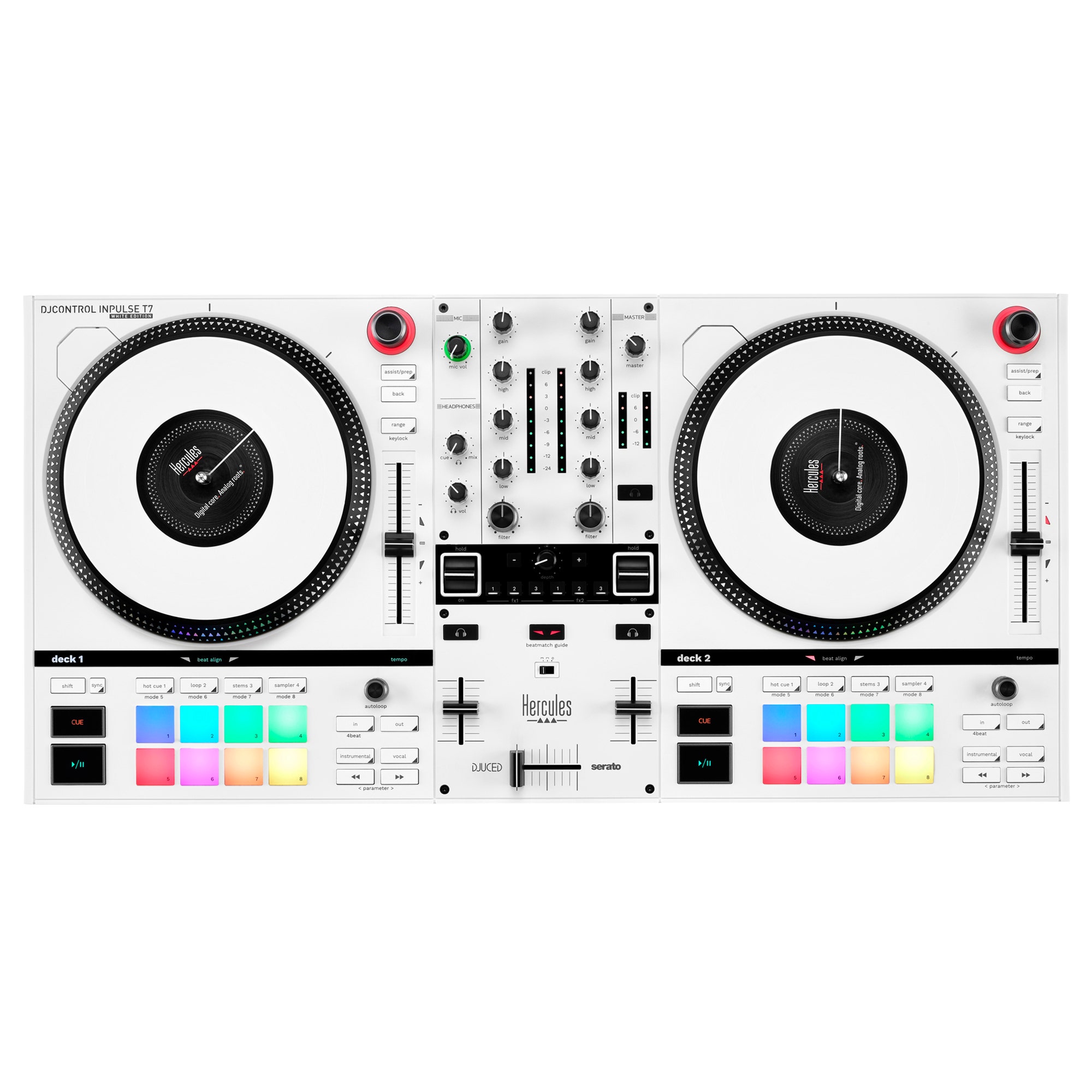 Hercules DJ Control Inpulse T7 DJ Controller White