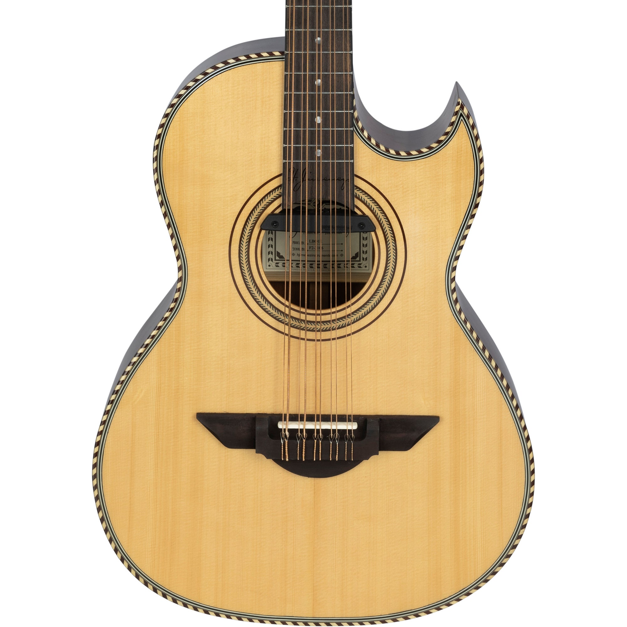 H. Jimenez LBQ1E Bajo Quinto with Gig Bag