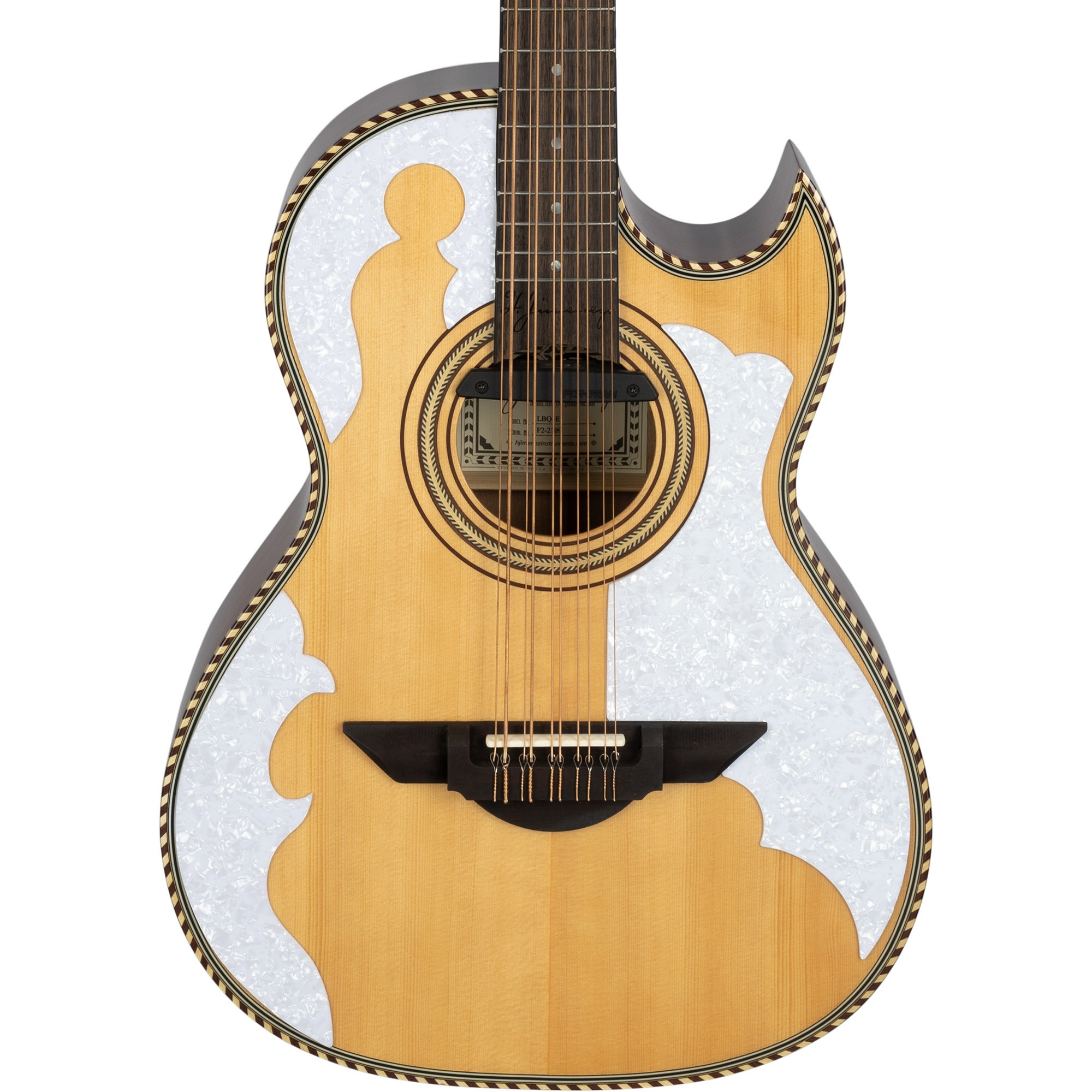 H. Jimenez LBQ4E Bajo Quinto Guitar with Gig Bag