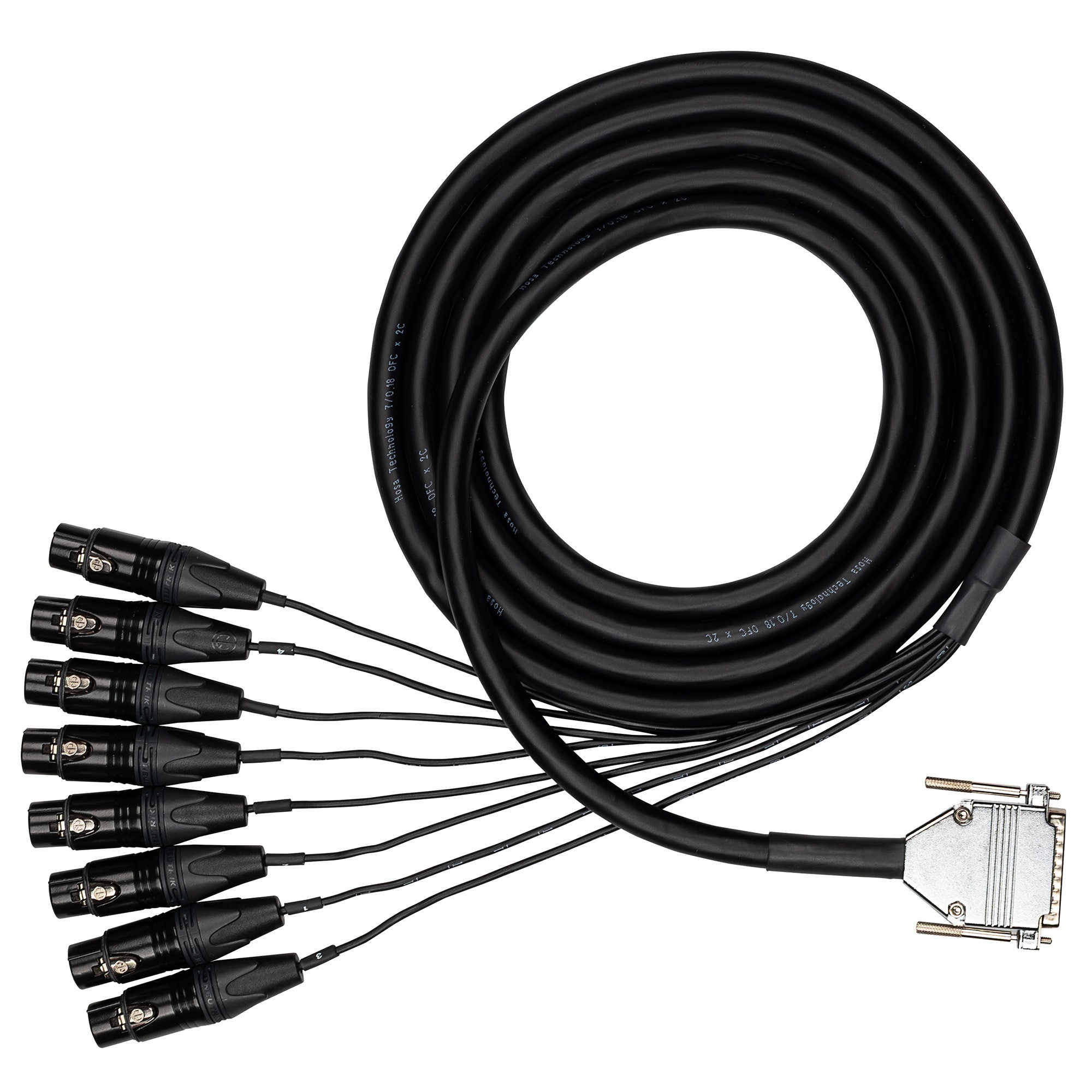 Hosa EDGE DB25 to Neutrik XLRF Snake 2M