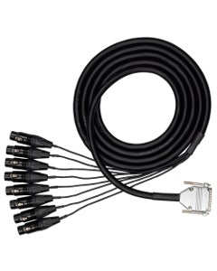 Hosa EDGE DB25 to Neutrik XLRF Snake 2M