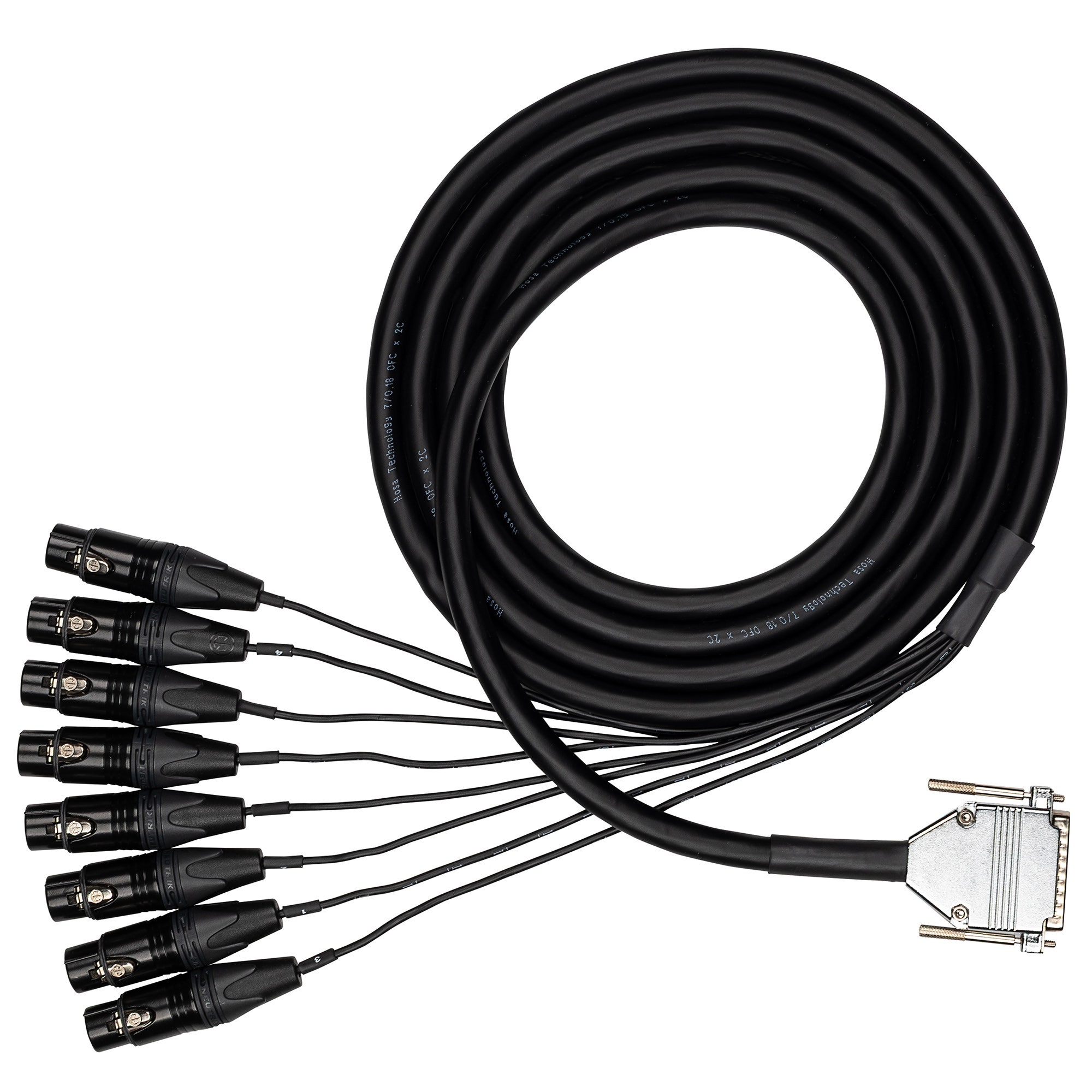 Hosa EDGE DB25 to Neutrik XLRF Snake 3M