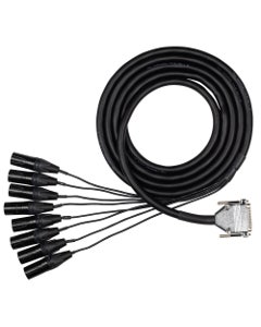 Hosa EDGE DB25 to Neutrik XLRM Snake 1M
