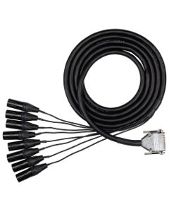 Hosa EDGE DB25 to Neutrik XLRM Snake 3M