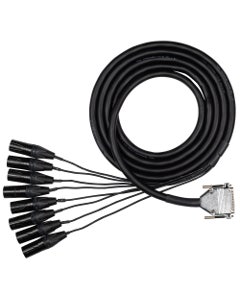 Hosa EDGE DB25 to Neutrik XLRM Snake 4M