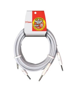 Hosa HGTR-2PAK White Braided Guitar Cable 2-Pack