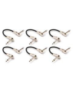 Hosa IRG600.5 Guitar Patch Cable Low Profile Right Angle 6 Pack
